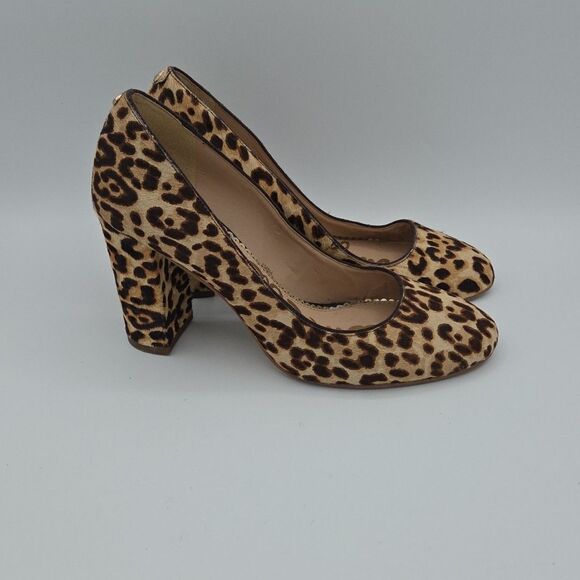 Sam Edelman women's leather & calf hair block heel Stillson pumps size 8 EUC - Picture 5 of 8